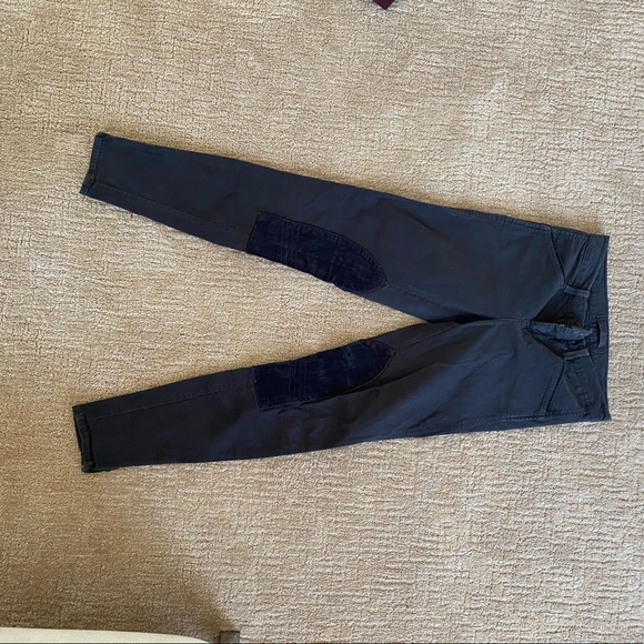 J Brand Charcoal Black/Grey Jodhpur Ankle Zip Skinny Shark Skin Pants - Picture 4 of 11